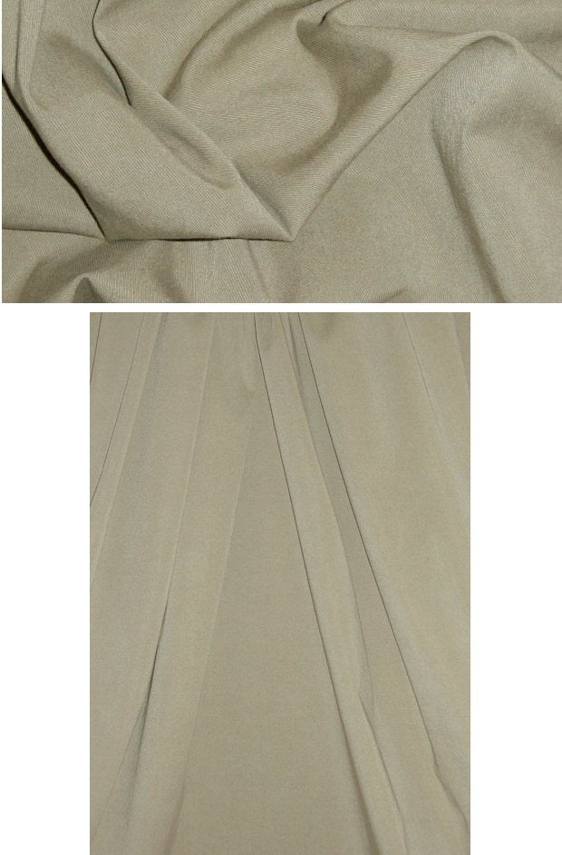 Burning T0rch khaki stretch cotton/lycra twill 1.625 yd