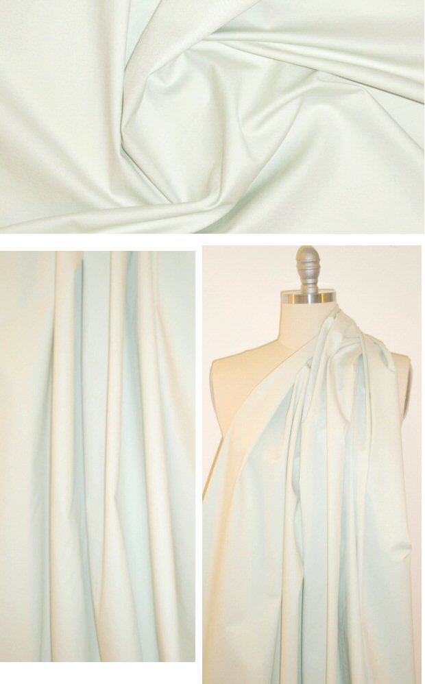 Italian cotton stretch twill - pale mint 1.66 yd