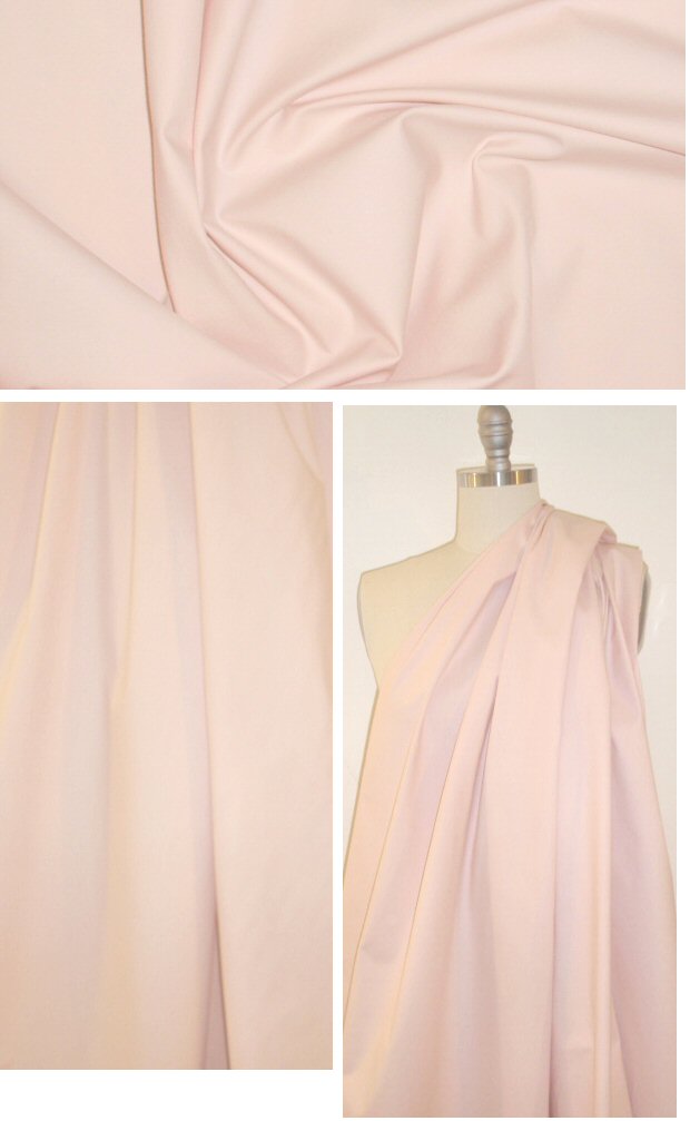 Italian cotton stretch twill - peach blush .75 yds