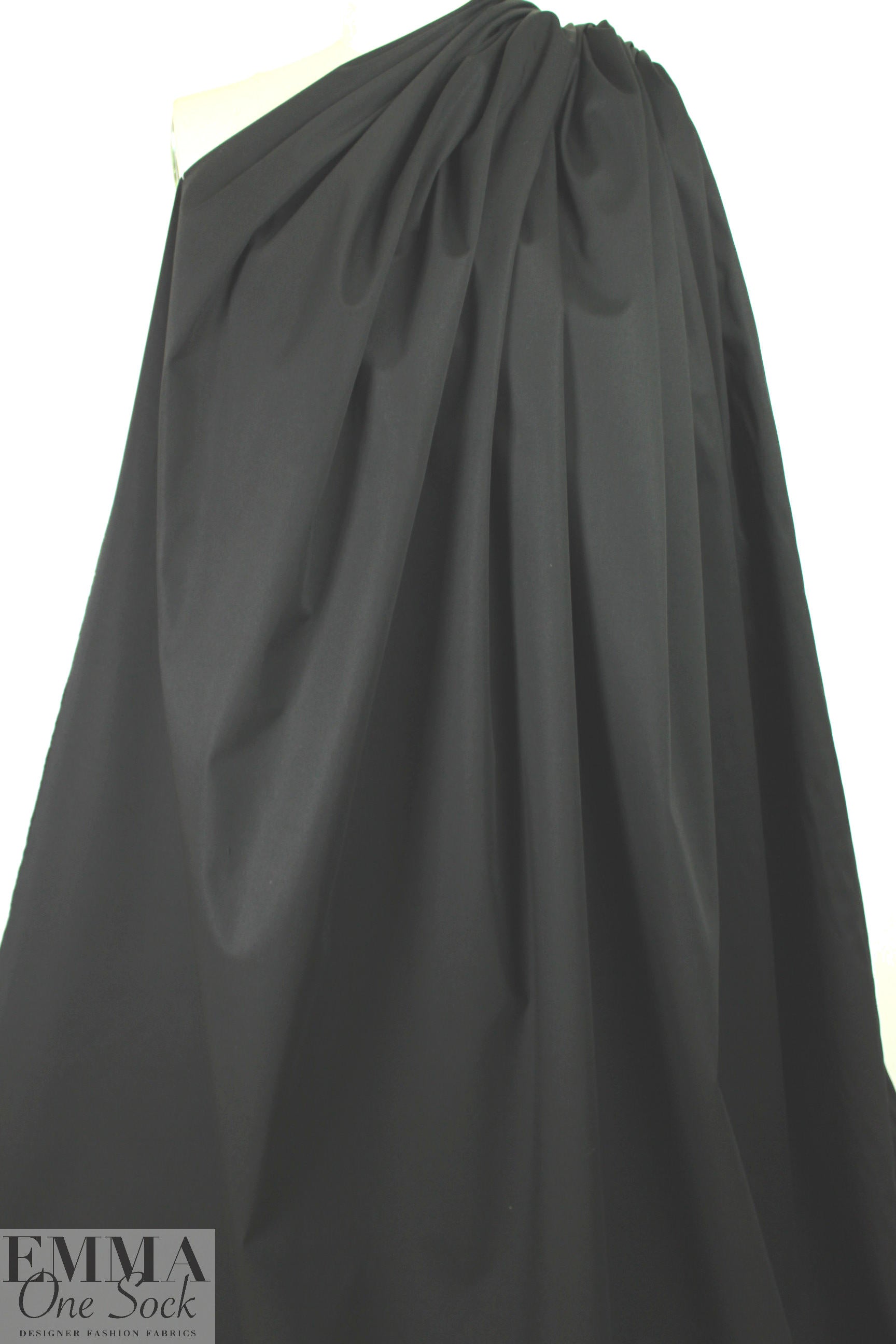 'Isabella' cotton twill stretch woven - black 1.125 yds