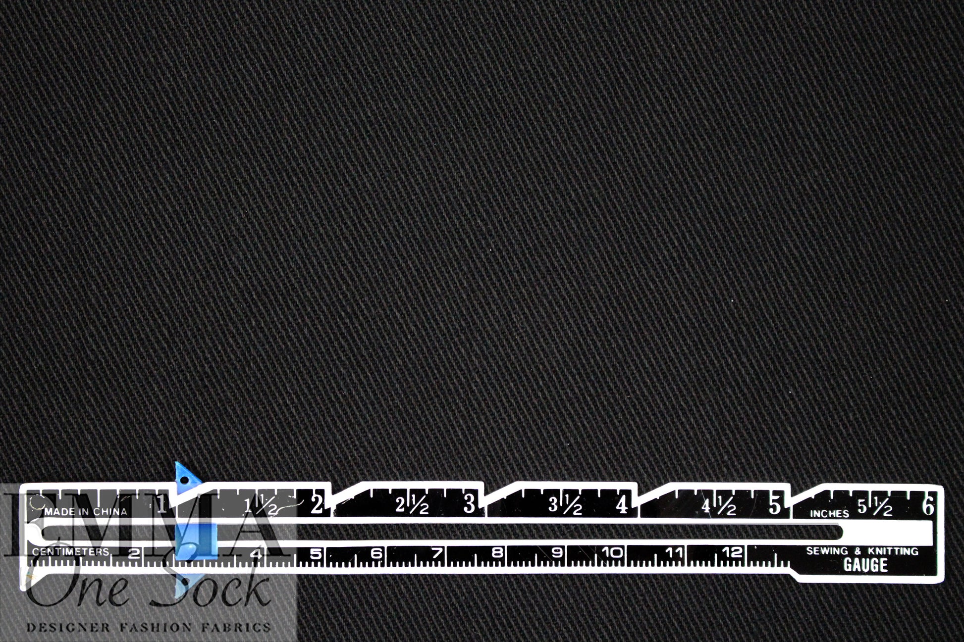 NY designer cotton/spandex heavy stretch twill - black 2.5 yd