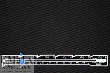 NY designer cotton/spandex heavy stretch twill - black 2 yds