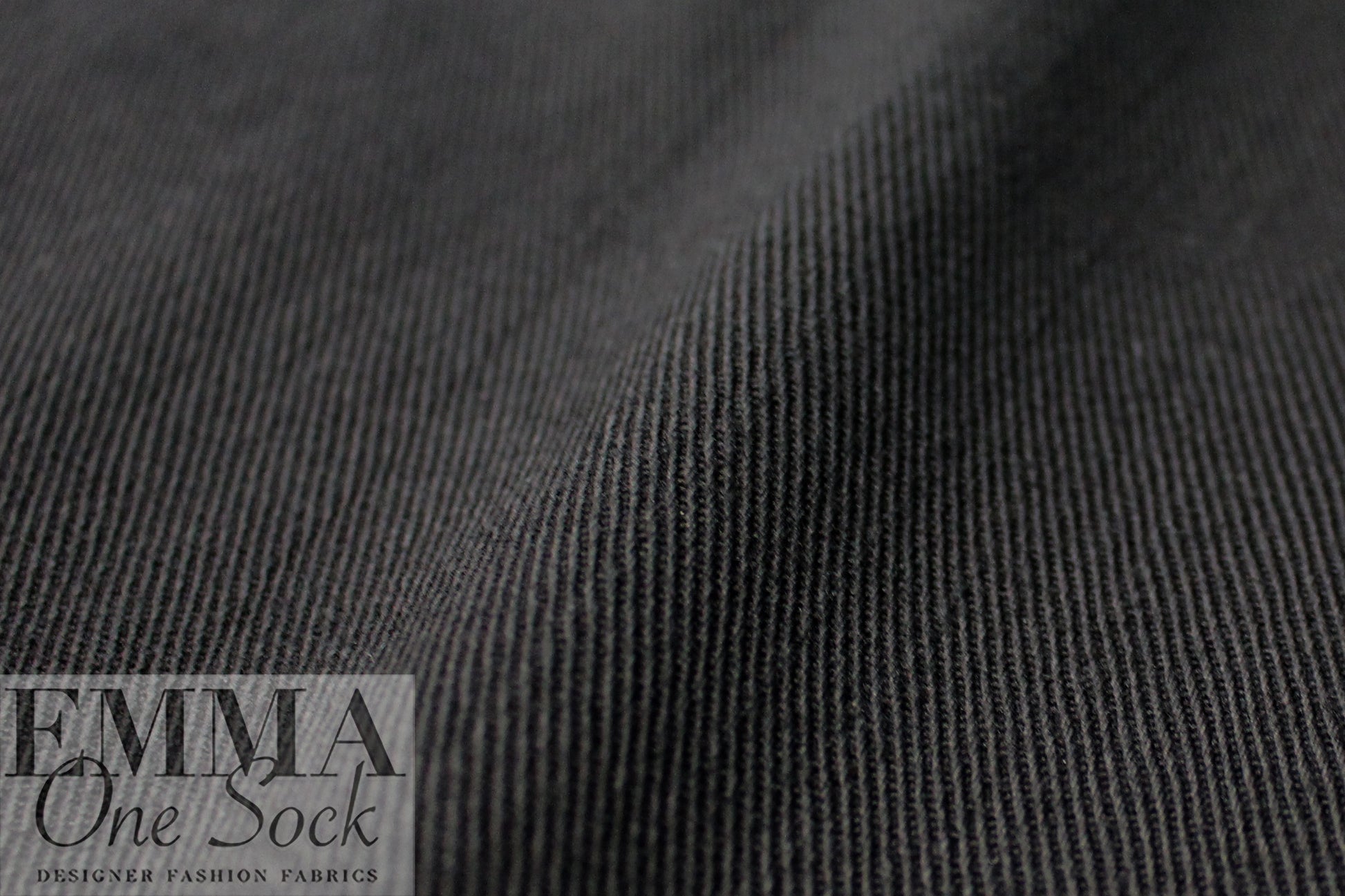 NY designer cotton/spandex heavy stretch twill - black 2 yds