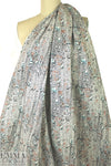 Italian pixel graphic cotton stretch twill