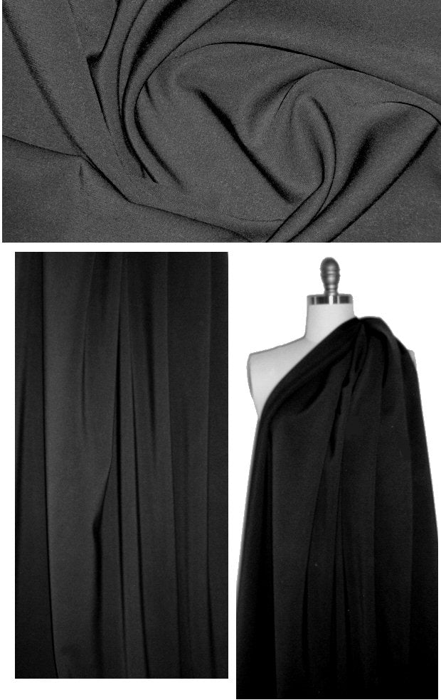 Tamara Me11on cotton/viscose double twill - black