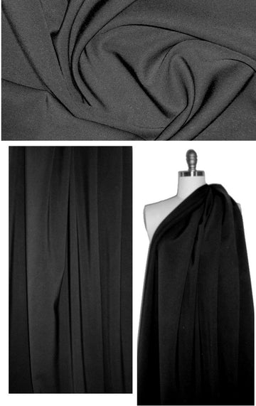Tamara Me11on cotton/viscose double twill - black