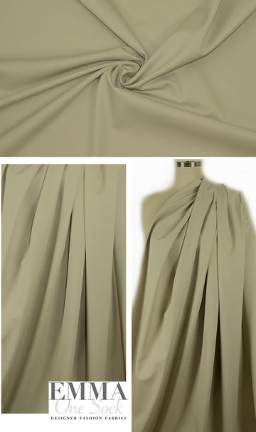 designer cotton twill - khaki green