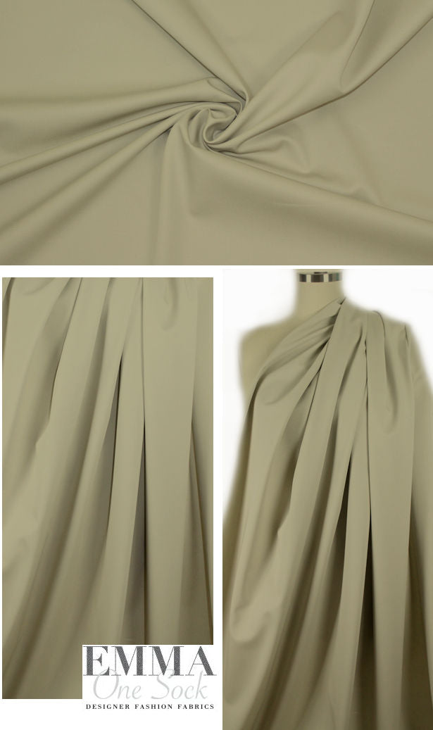 designer cotton twill - khaki green 1.125 yds