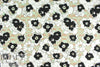 French flowers and chevron graphic cotton voile 1.33 yd
