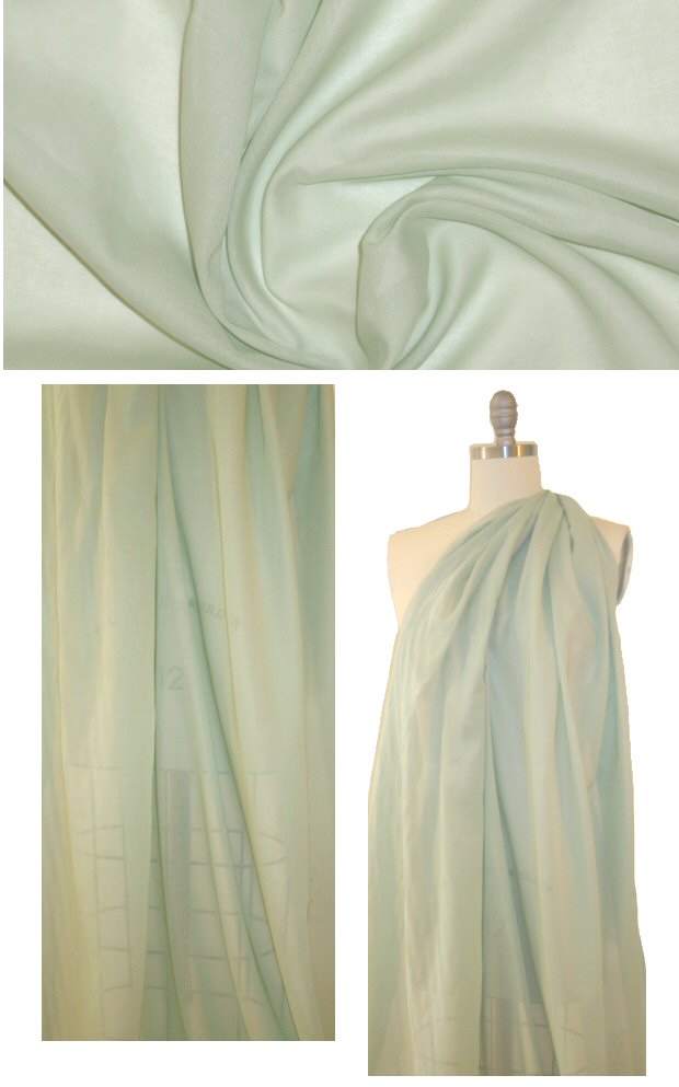 Japanese cotton voile - sage 1.875 yd