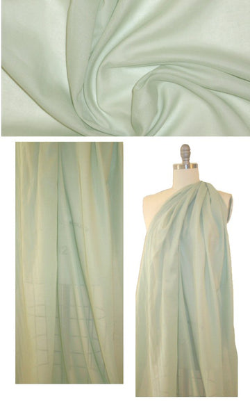 Japanese cotton voile - sage 1.5 yd