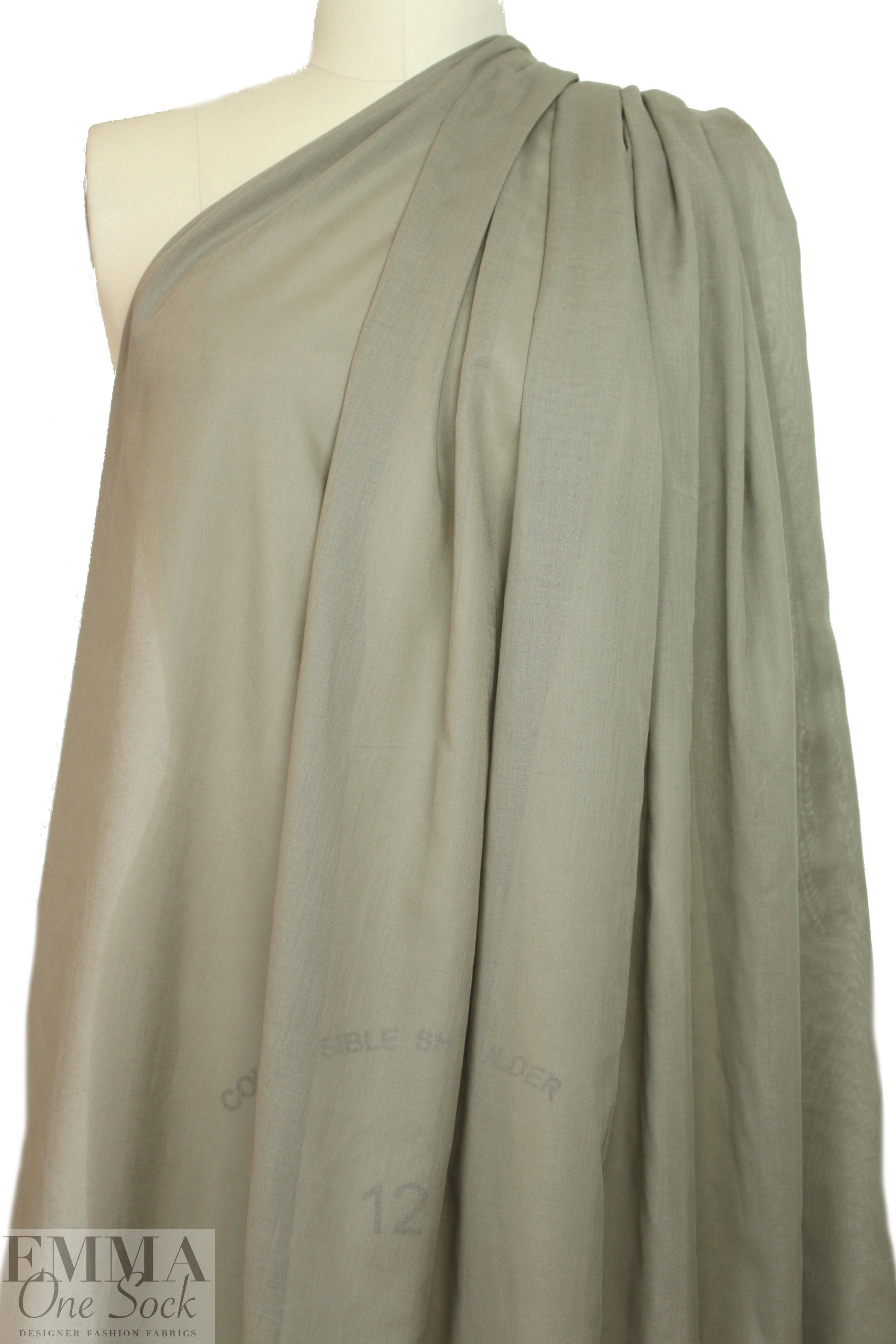 Japanese cotton voile - dark taupe