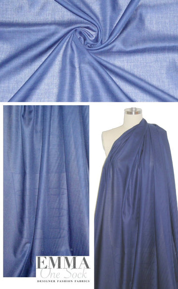 Swiss textured cotton voile - navy 1.25 yds
