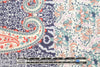 French bordered decorative paisley cotton voile