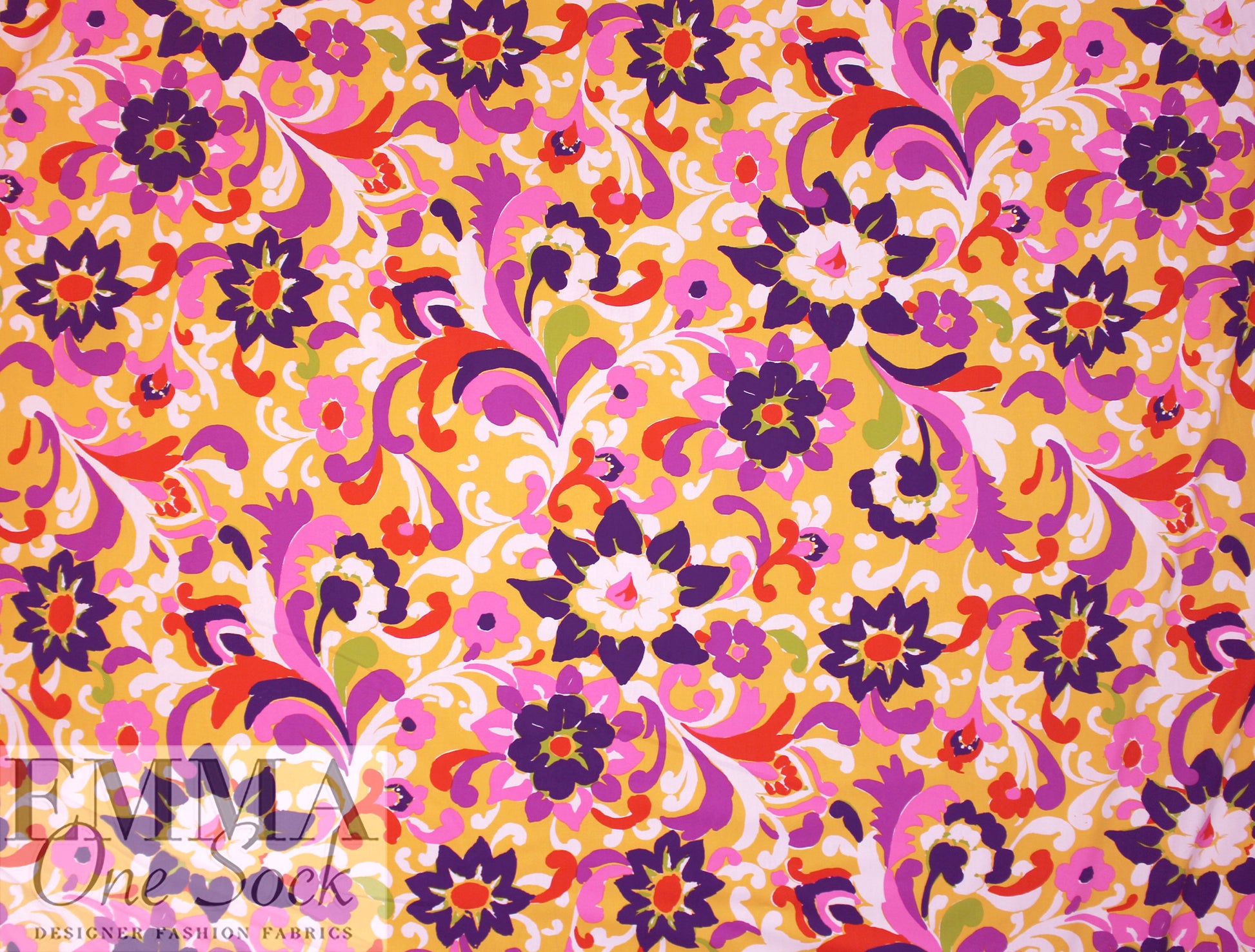 JCrew semi-sheer cotton voile - artful blooms 1.875 yd