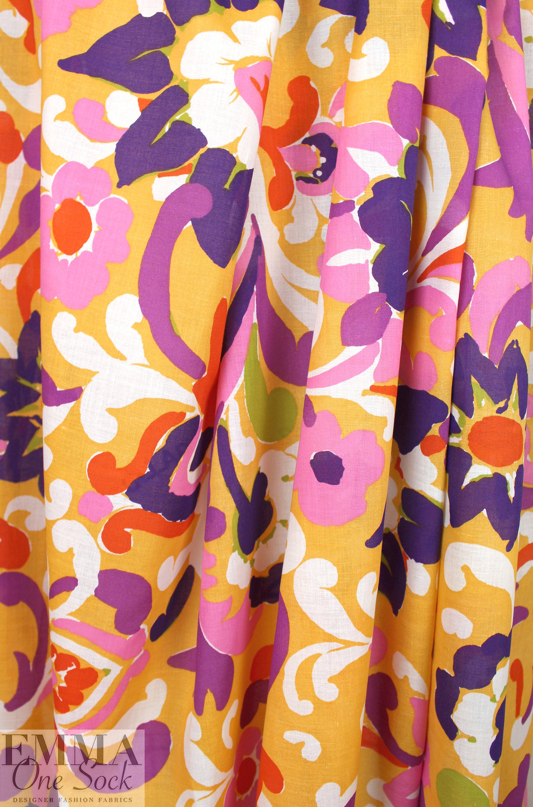 JCrew cotton shirt/dress weight woven - artful blooms 1.25 yds