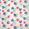 Italian 'tropical holiday' floral stretch cotton shirting 1.25 yds