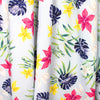 Italian 'tropical holiday' floral stretch cotton shirting 1.25 yds