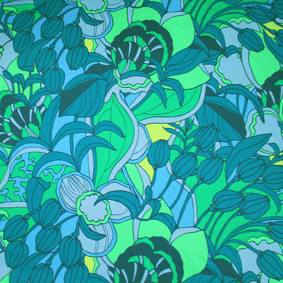 Italian 'reaching blossoms' cotton voile 2 yds