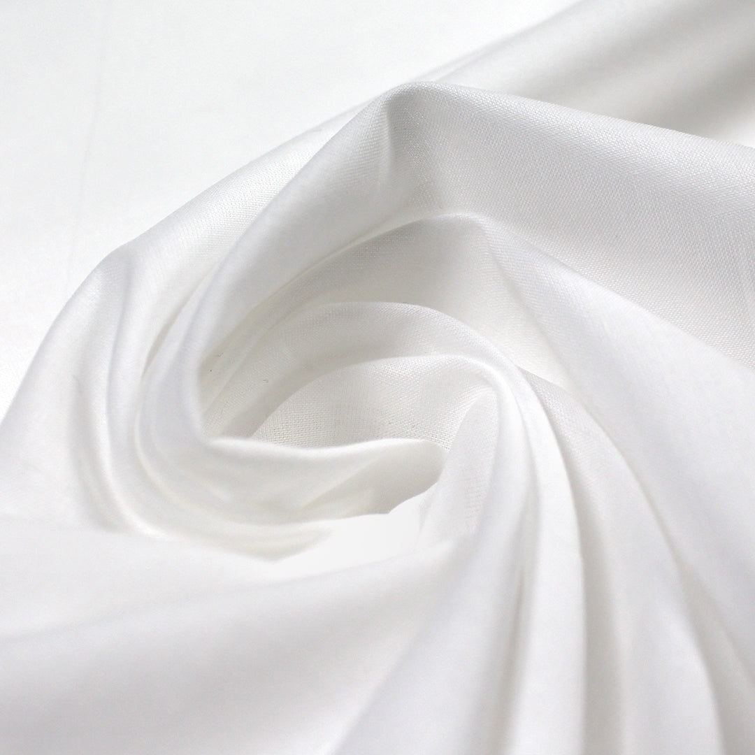 lightweight cotton voile for lining, etc. - soft white 2 yds