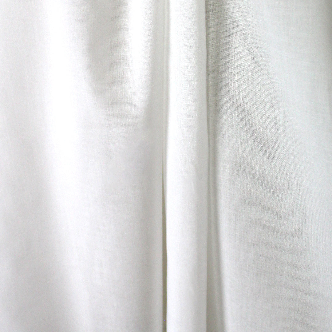 lightweight cotton voile for lining, etc. - soft white 2 yds