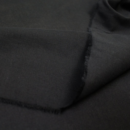 lightweight cotton voile for lining, etc. -  black