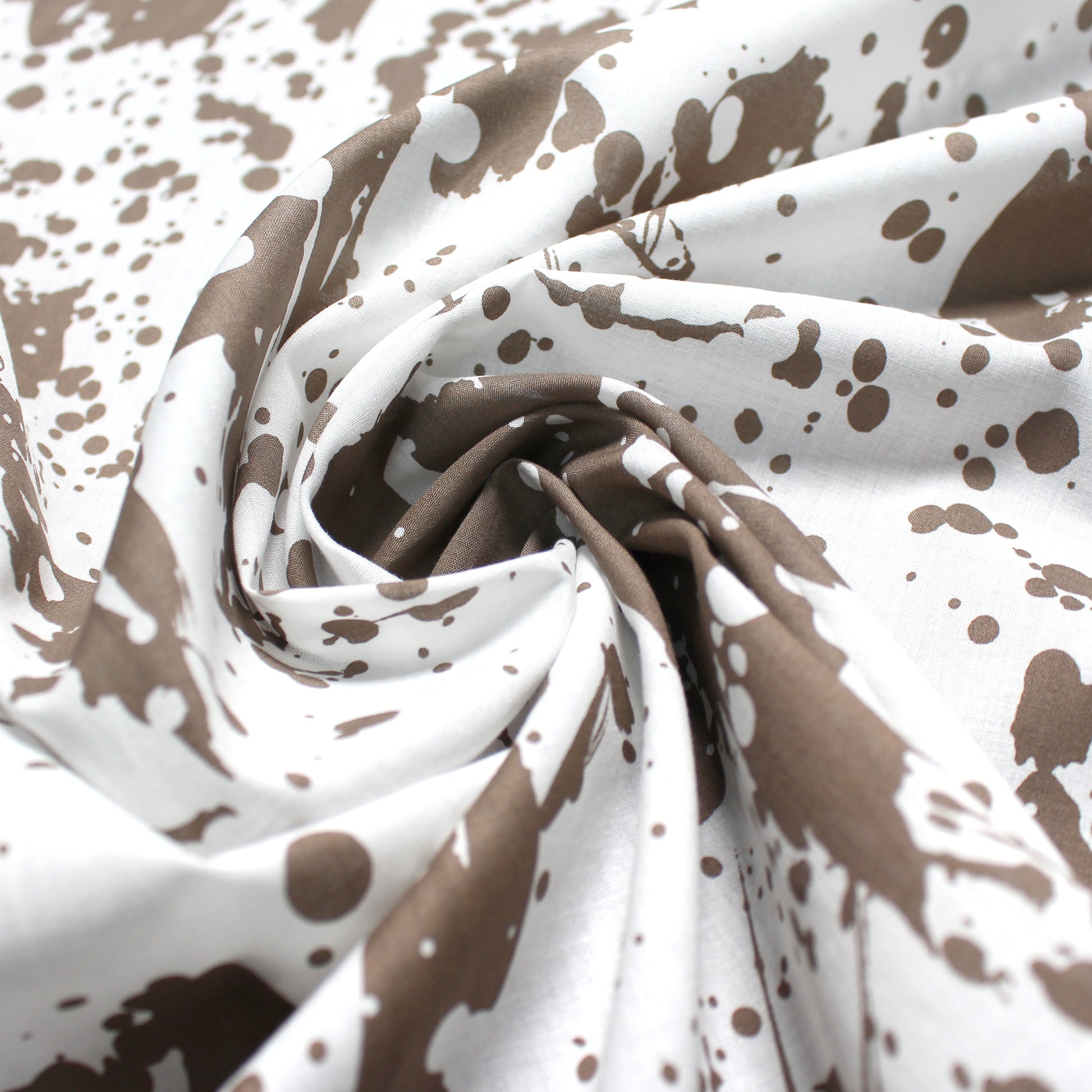 'splatter paint' printed cotton voile