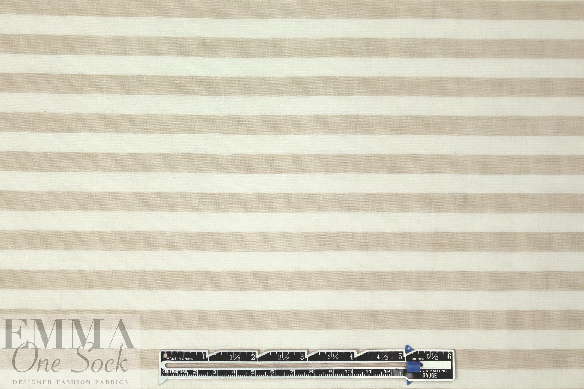 Italian cotton yarn-dye striped voile - beige/natural 1.5 yd