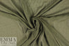 NY designer boho grid stretch cotton voile - loden