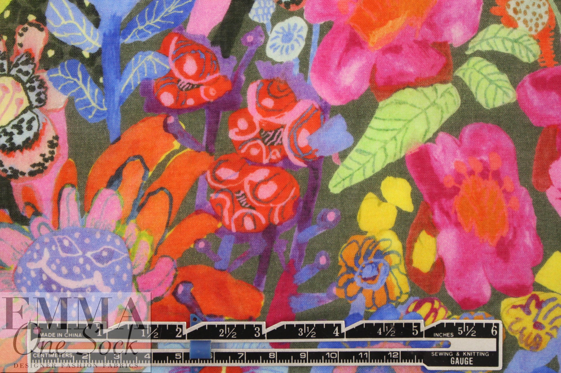 NY designer cotton voile print - florafantasm