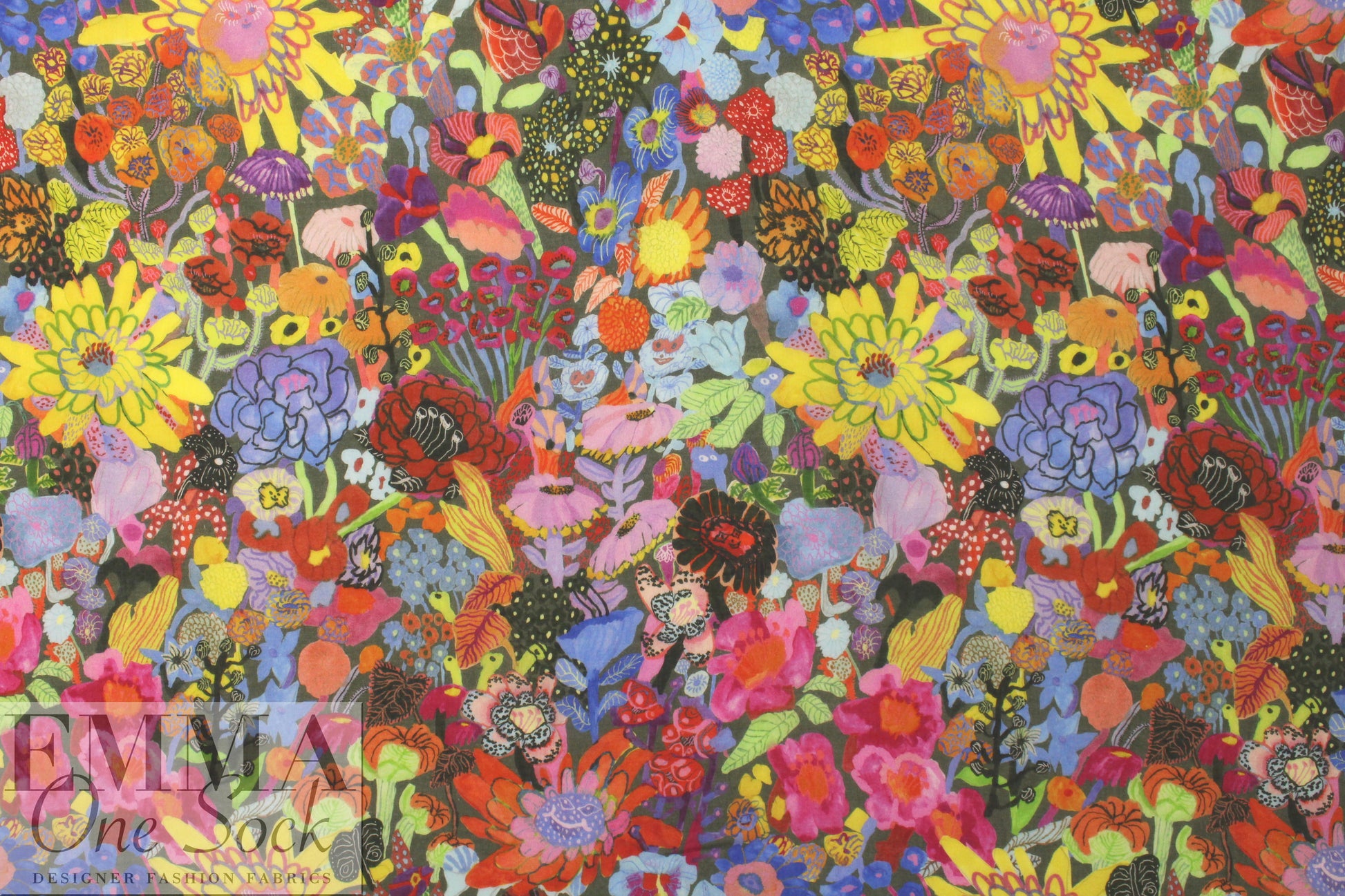 NY designer cotton voile print - florafantasm