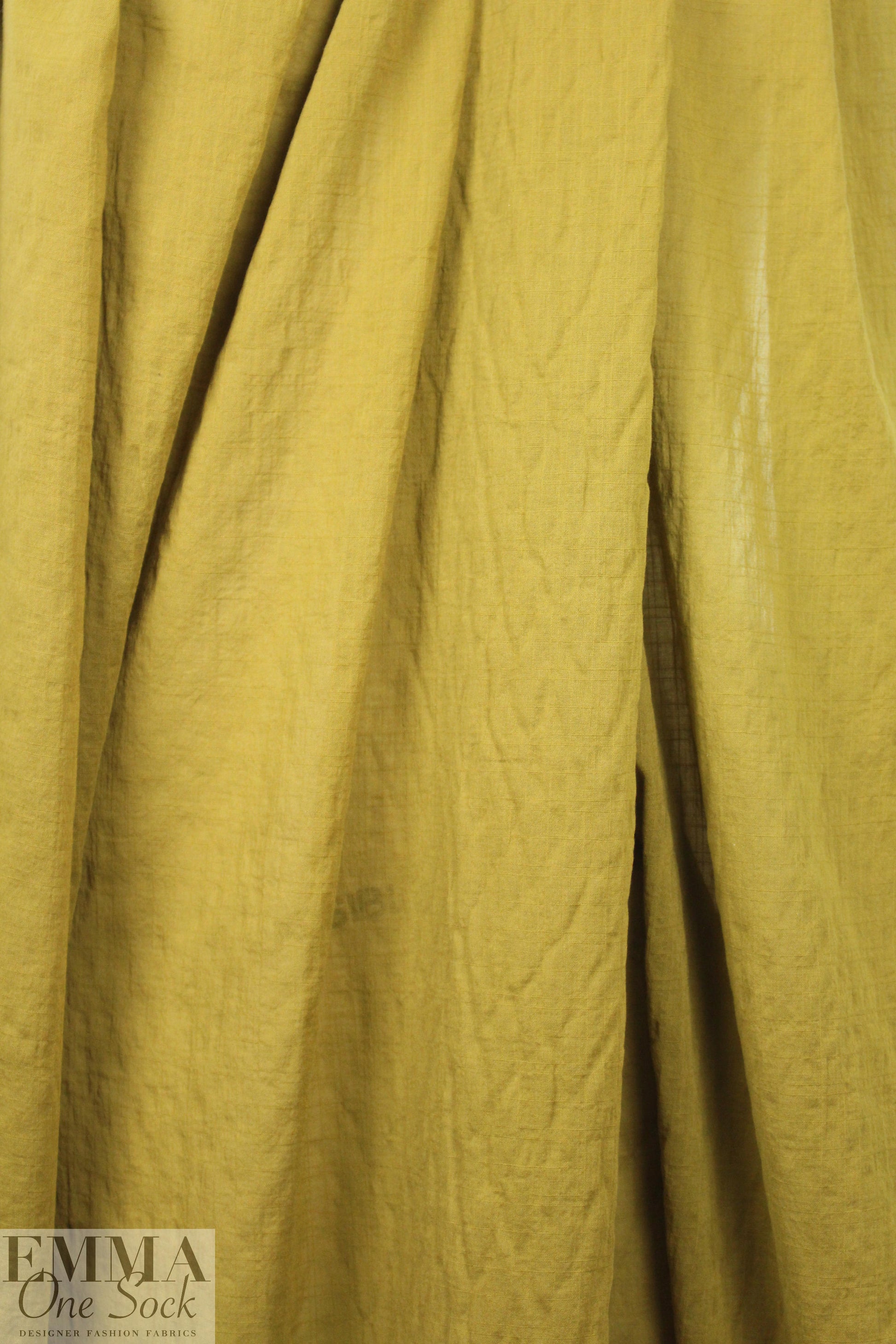 NY designer boho grid stretch cotton voile - dijon