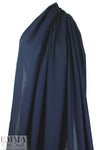 NY designer lightweight cotton voile - navy 2 yds