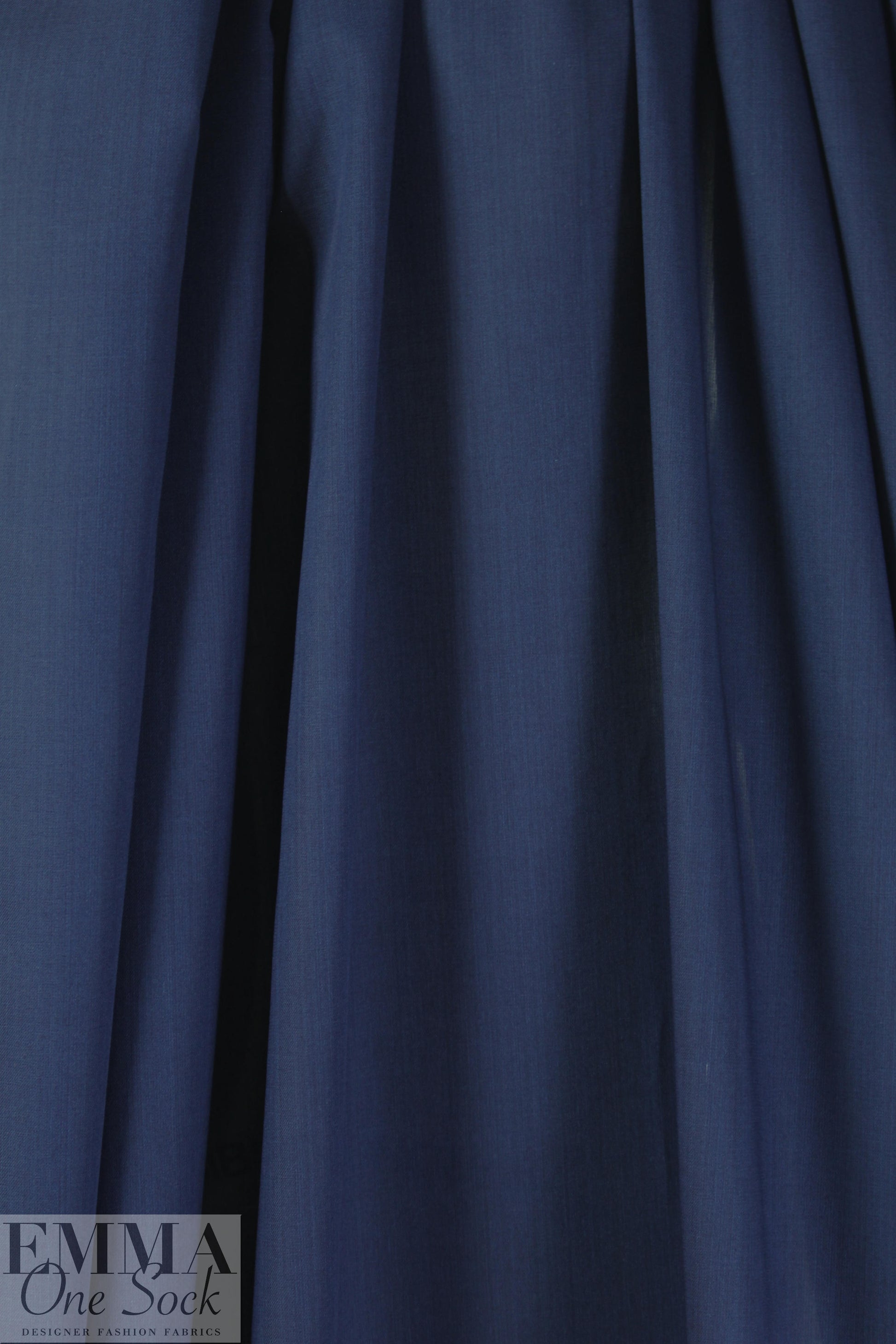 NY designer lightweight cotton voile - navy 2 yds