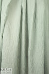 NY designer boho grid stretch cotton voile - dusty mint 2 yd