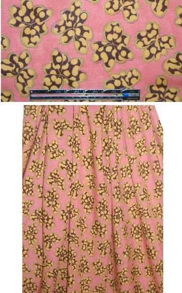 famous designer cotton voile - mauve/golden