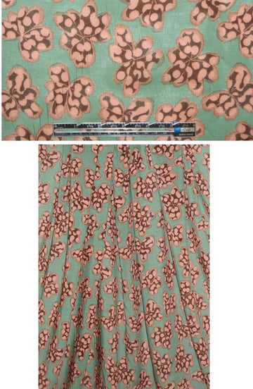famous designer cotton voile - sage/ballet