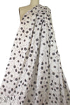 Mi11y white poppies cotton voile