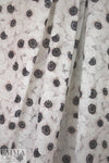 Mi11y white poppies cotton voile