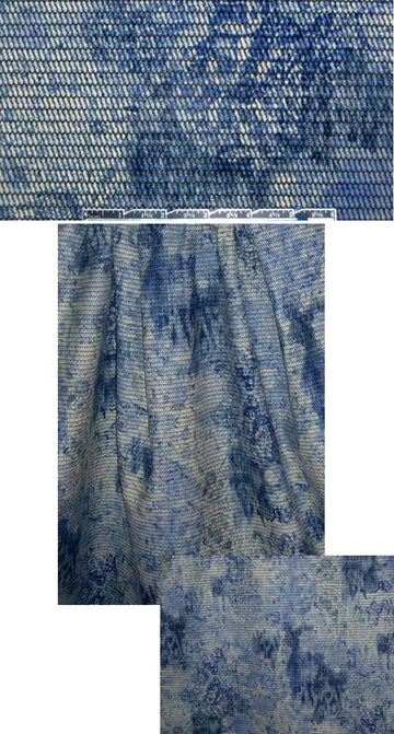 French fancy weave over-printed cotton blend 2.5 yds