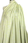 Italian novelty weave cotton suiting - lemon/lav-gray