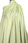 Italian novelty weave cotton suiting - lemon/lav-gray .875 yds