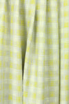 Italian novelty weave cotton suiting - lemon/lav-gray .875 yds