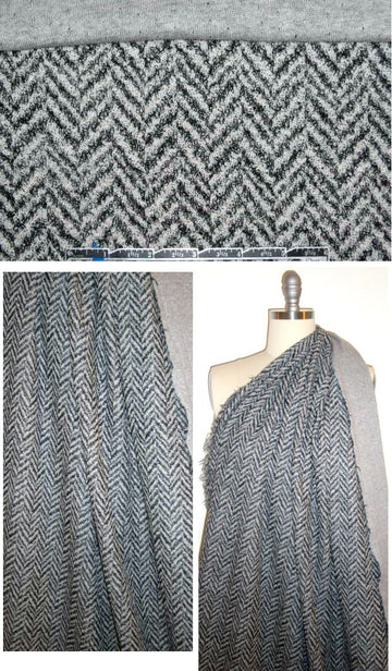 Ref0rmation cotton/wool 2-ply chevron sweater knit 1.66 yd