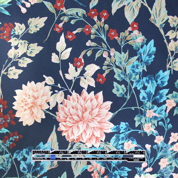 Italian vintage floral cotton stretch woven 1.25 yd