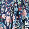 Italian vintage floral cotton stretch woven 1.25 yd