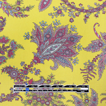 Italian 'floral jewels' cotton shirting  2 yd