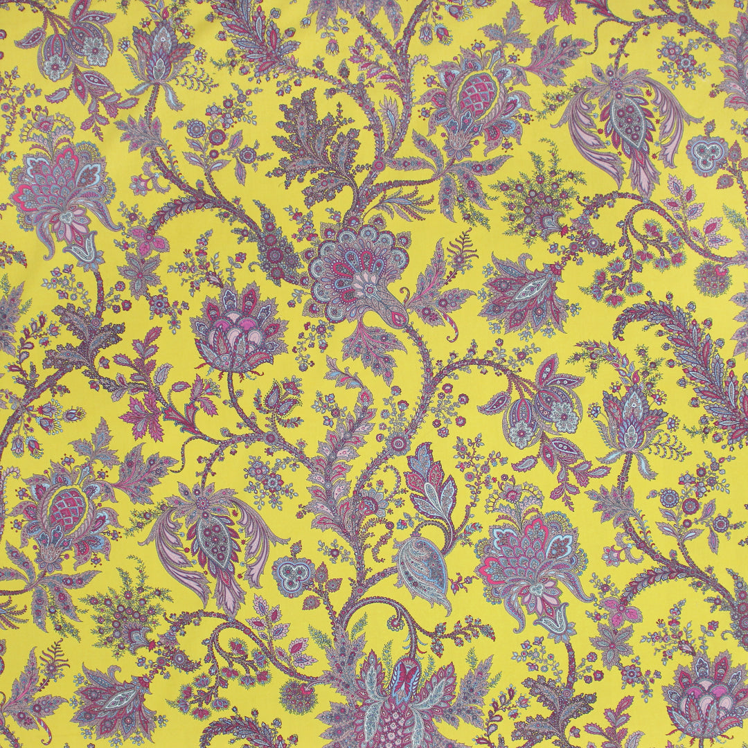 Italian 'floral jewels' cotton shirting  .625 yds