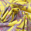 Italian 'floral jewels' cotton shirting  .625 yds