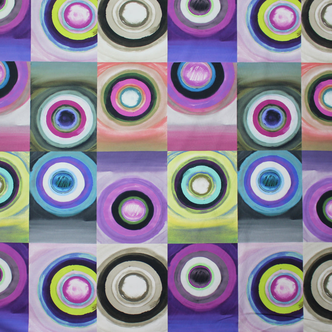 Italian 'painted apertures' cotton woven 1.875 yd